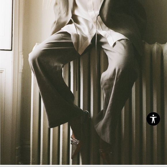 Zara Silver Strappy Slingbacks - Picture 2 of 9